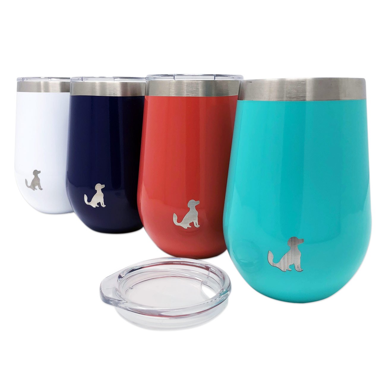 12oz Insulated Stainless Steel Wine Tumbler, With Lid ...