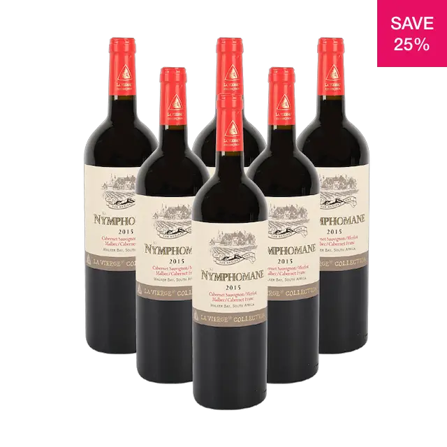 25% off on Case of Nymphomane Bordeaux Style Blend 2015 (R108.16 per ...