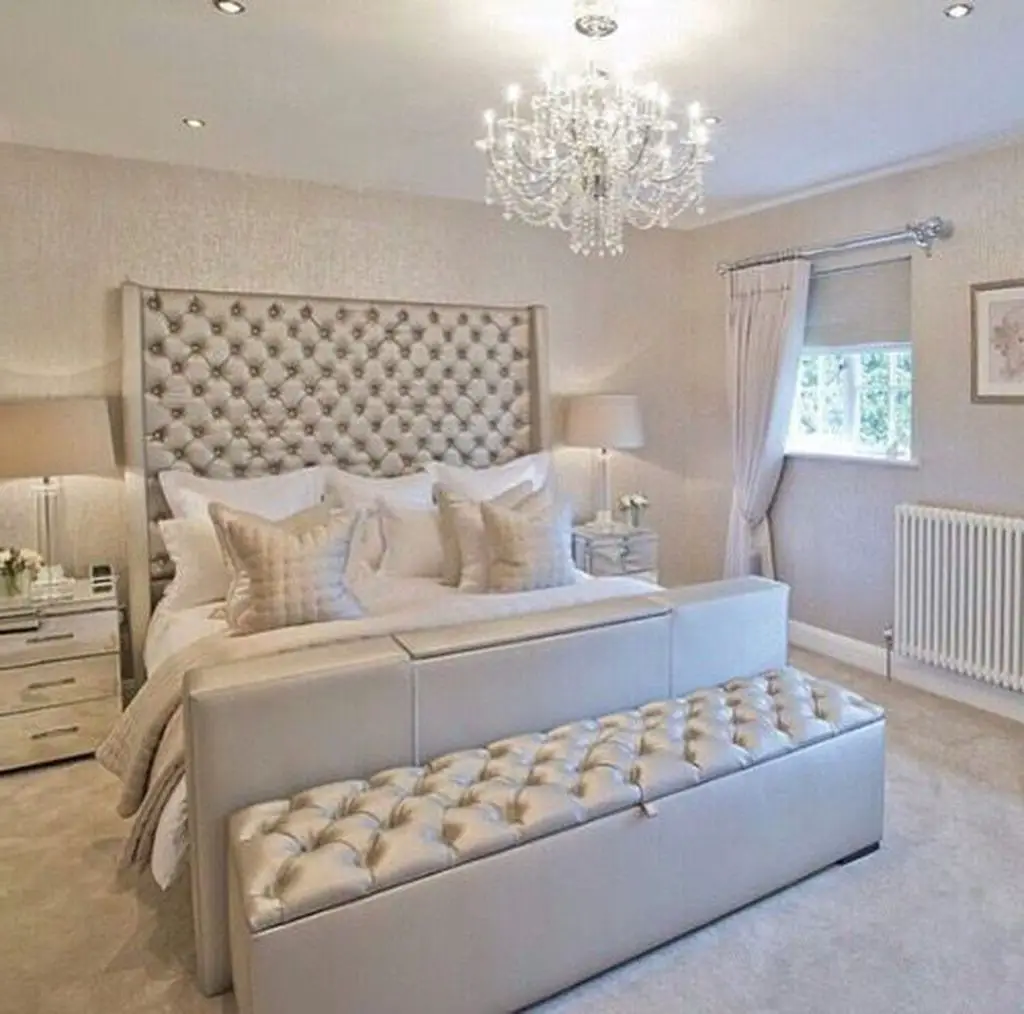30+ Luxury Champagne Bedroom Design Ideas With Elegant Look in 2020 ...