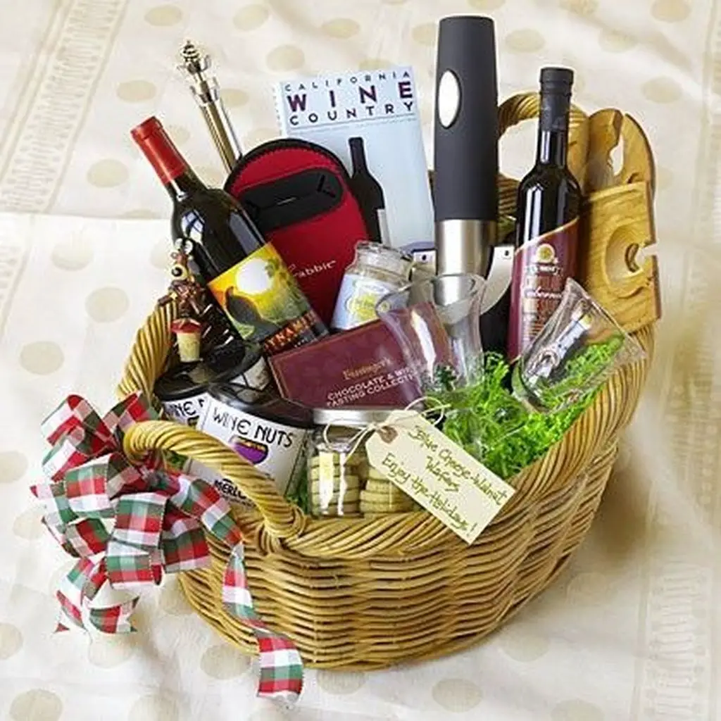 49 Stylish DIY Wine Gift Baskets Ideas