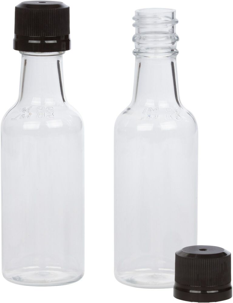 50ml mini empty plastic alcohol liquor bottle shots