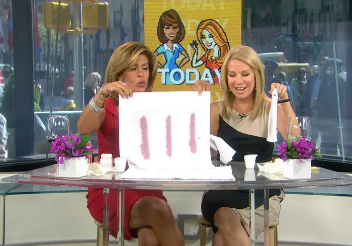A KLG and Hoda conundrum: How do you get out red wine ...