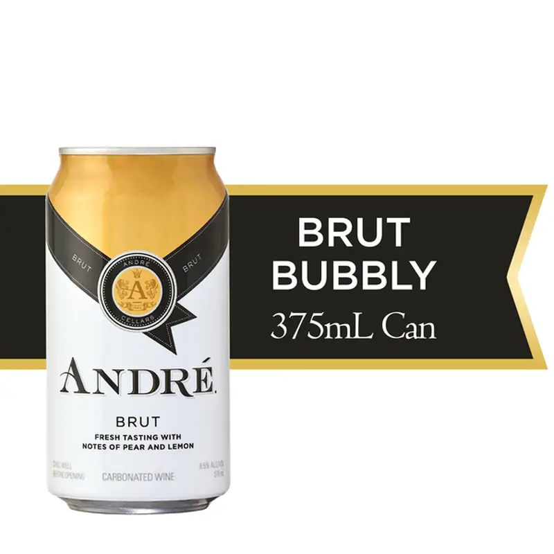 André Brut Bubbly Wine Single Serve Can (375 ml)