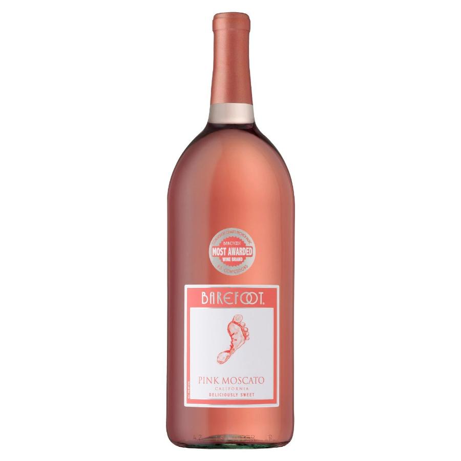 Barefoot Pink Moscato 1.5L  Station Wines &  Liquor