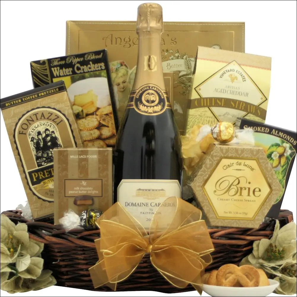 Best Wishes for the New Year: Champagne Gift Basket
