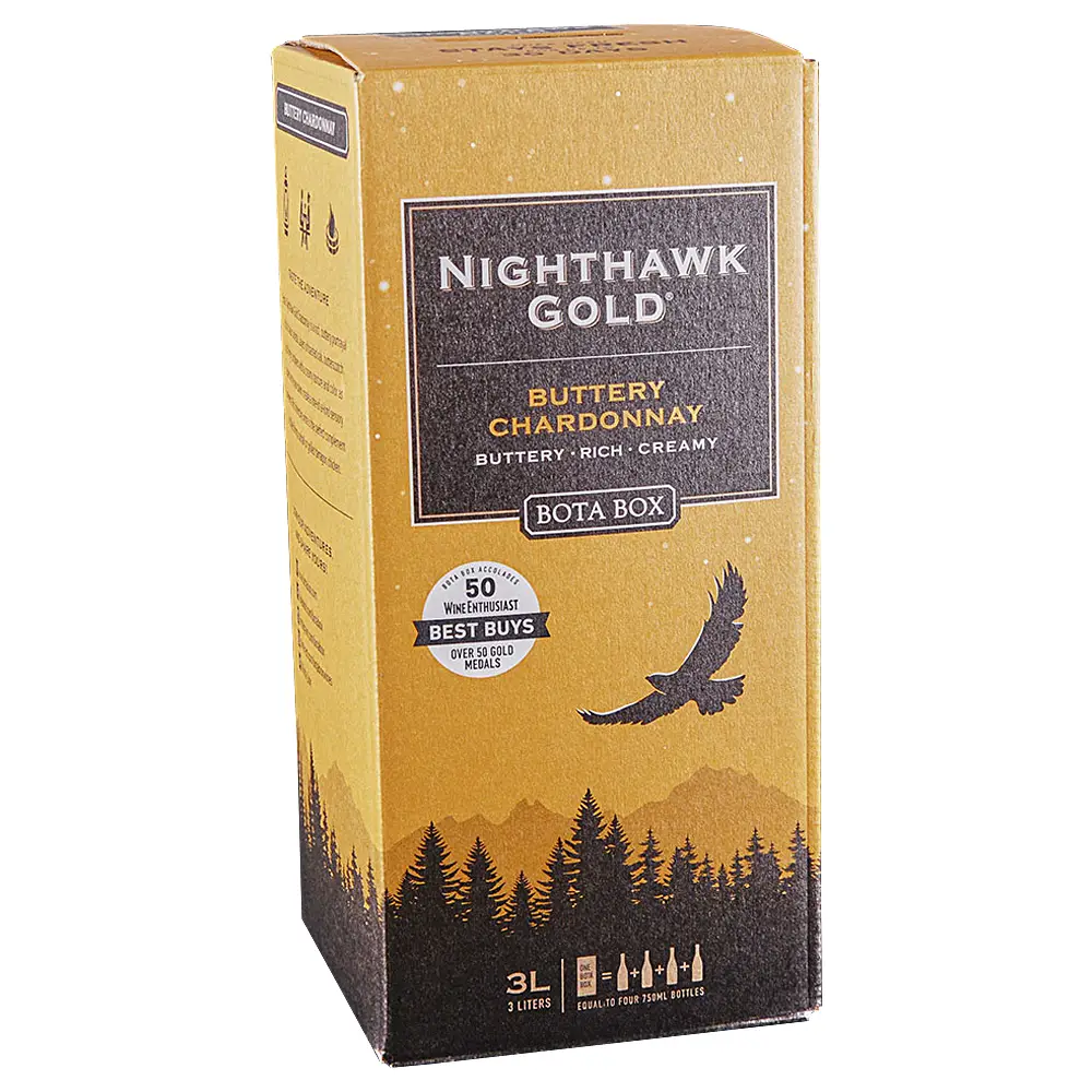 Bota Box Nighthawk Gold Chardonnay 3.0 l