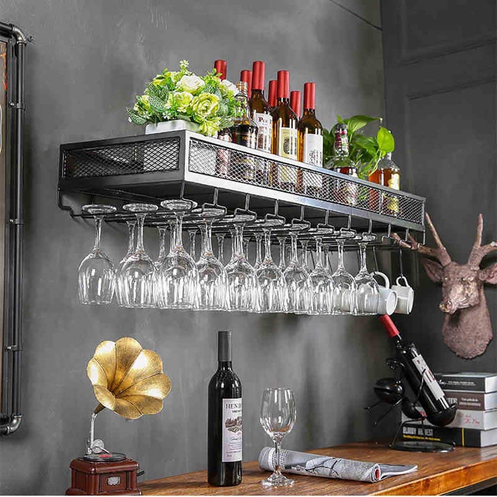 Buy FAFZ Wine Bar Bar Wine Glass Rack Hanging Wine Glass ...