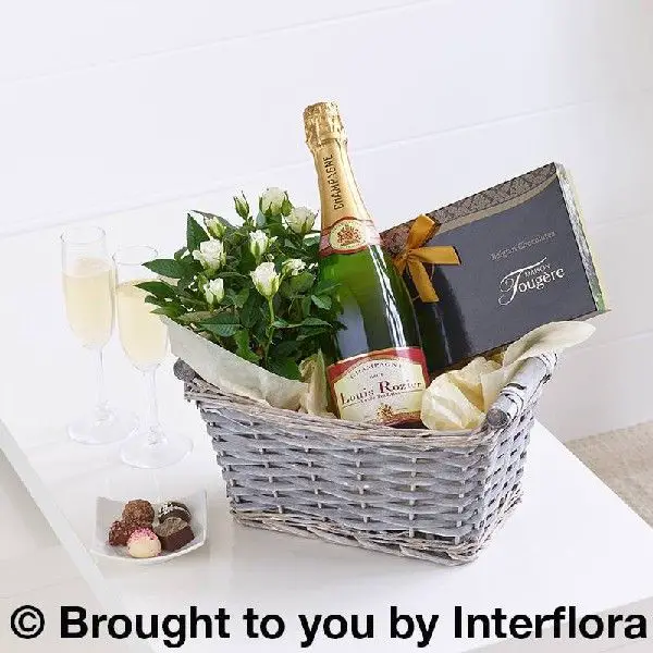 Champagne Gift Basket: Booker Flowers and Gifts