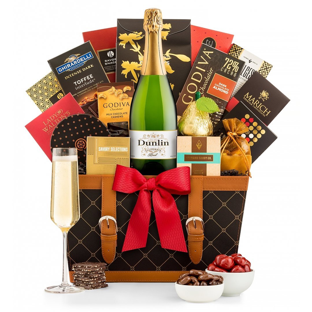 Champagne Wishes Gift Basket: Champagne Gift Baskets