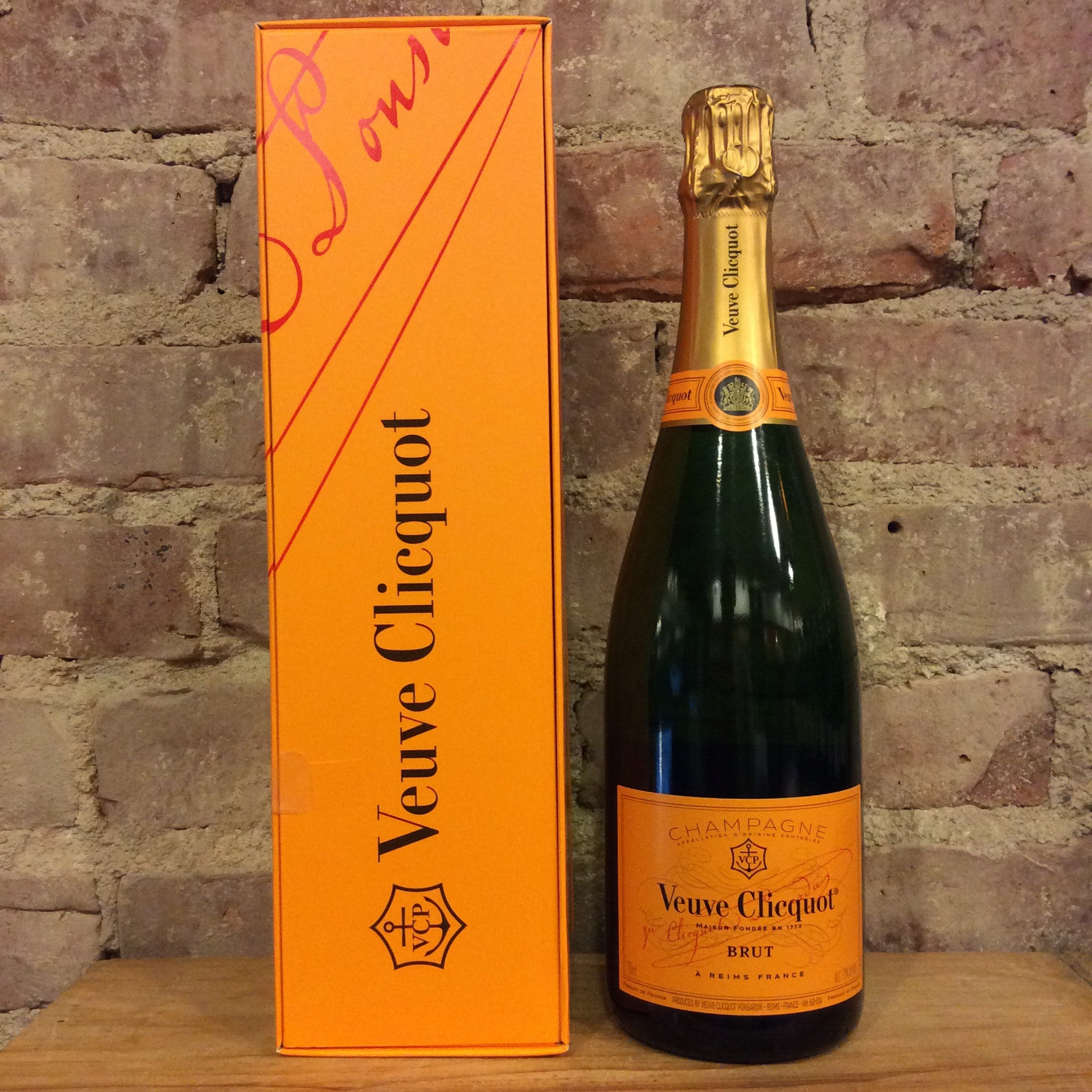 Champagne With Orange Label