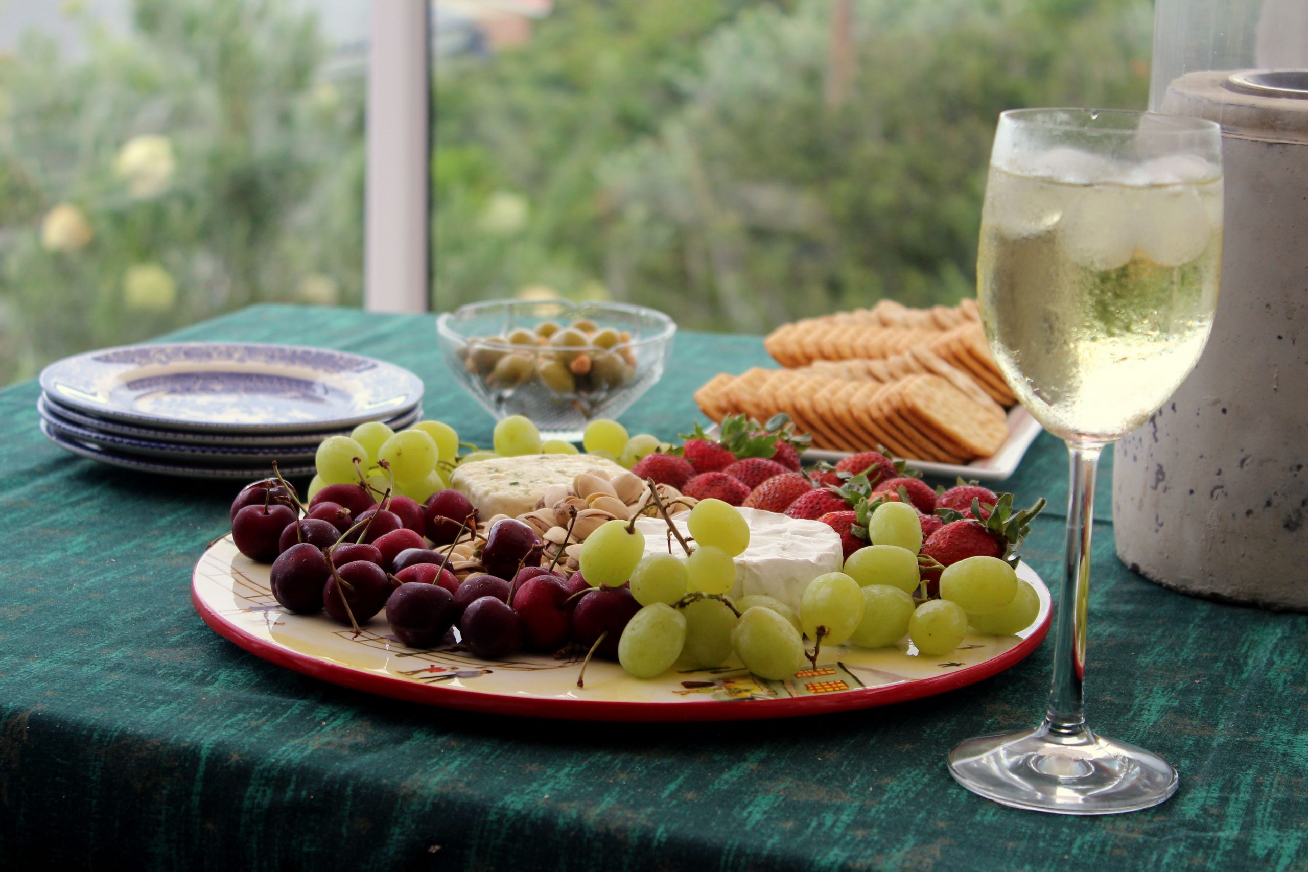 Cheese and fruit and wine. Yum (Photo by Lexi McKenzie ...