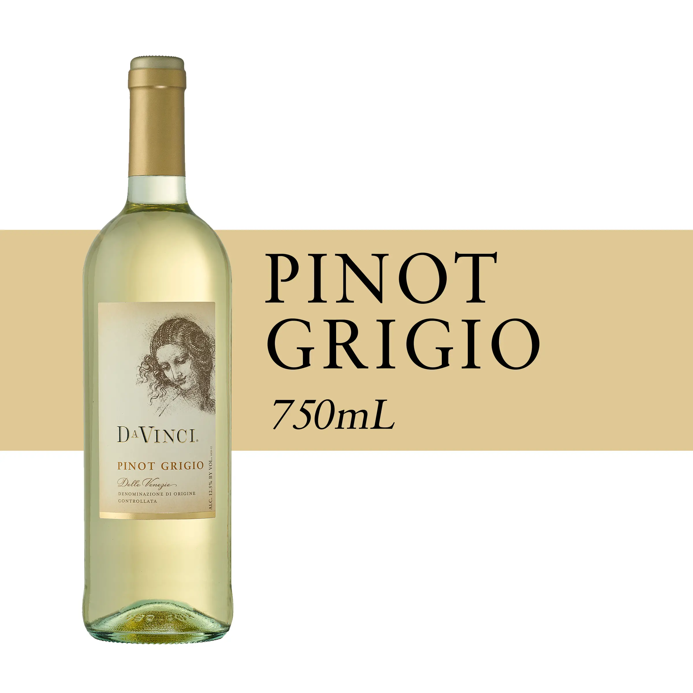 DaVinci Pinot Grigio Italian White Wine 750ml