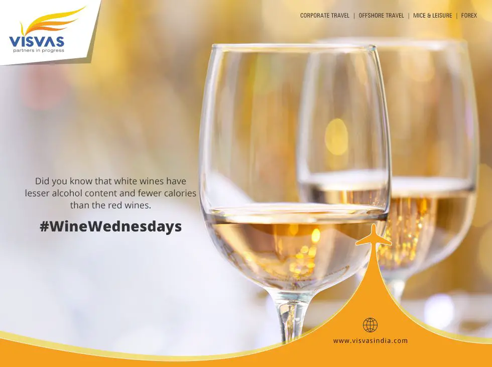 Did you know that white wines have lesser alcohol content ...