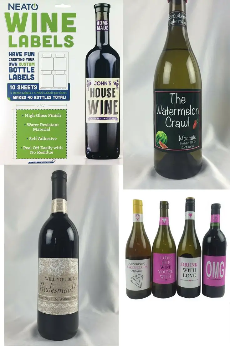 DIY Personalized Printable Blank Wine Labels at https ...