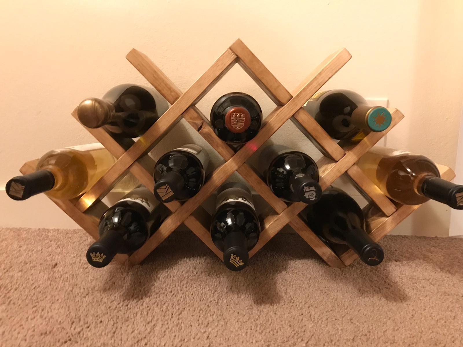DIY Wooden Wine Rack #handmade #crafts #HowTo #DIY (With ...