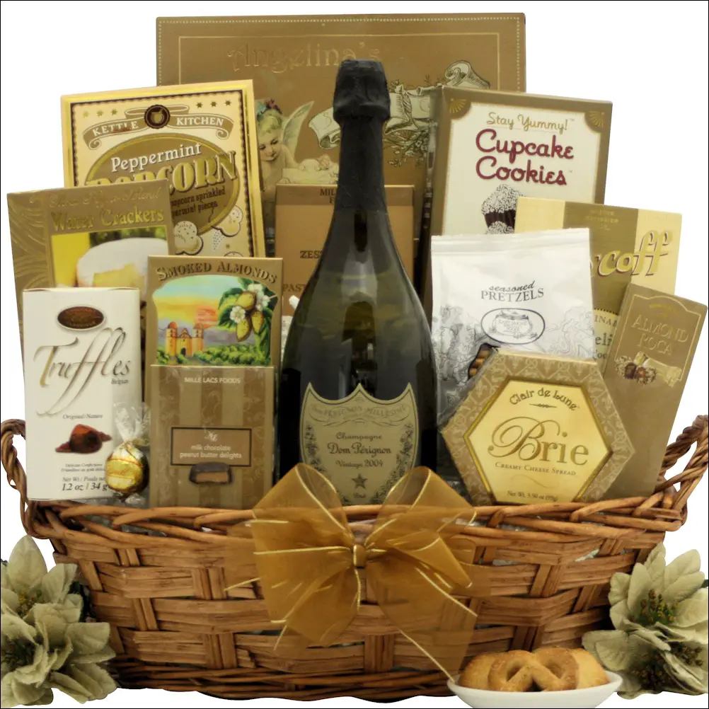 Dom Perignon Vintage Champagne: Champagne Gift Basket