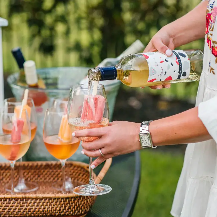 Easy and Refreshing Way to Serve Wine at a Barbecue
