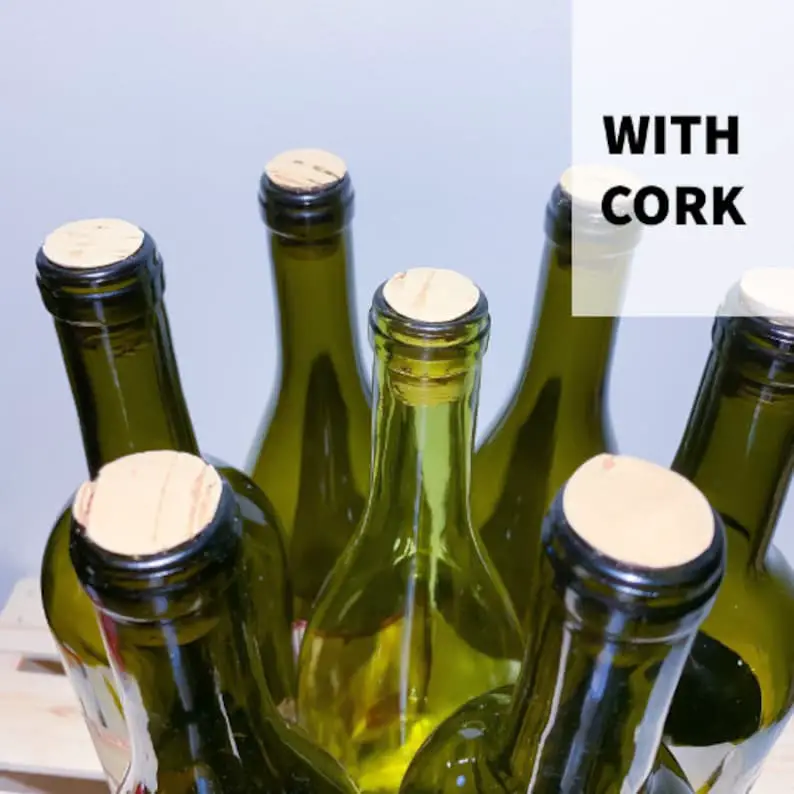 Empty Wine Bottles without Labels 12