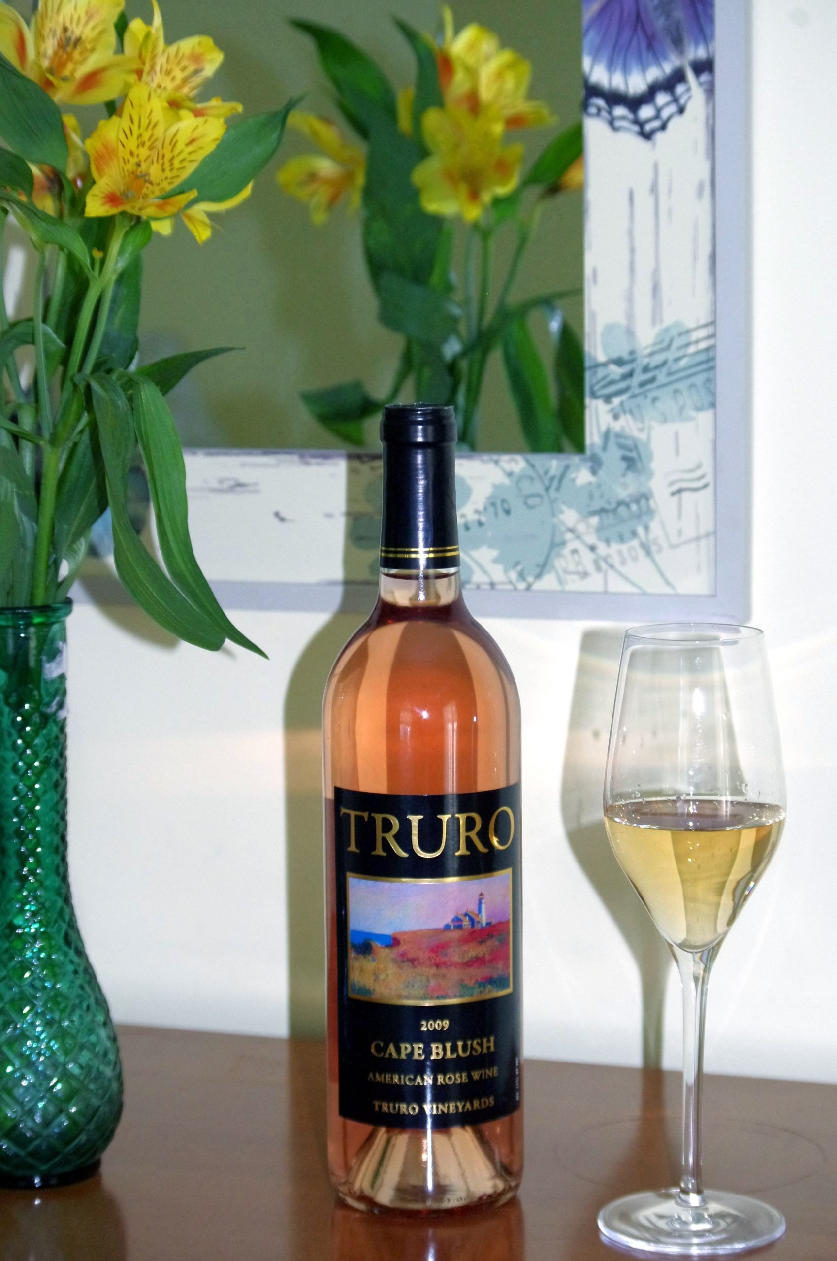 Enjoy a bottle of local Truro Vineyards rose