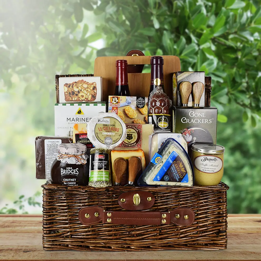 Fifth Avenue Wine &  Cheese Gift Basket