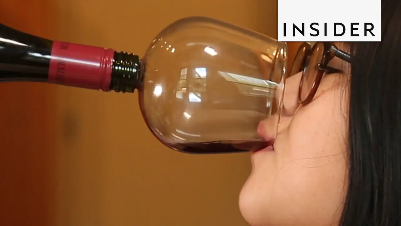 Guzzle Buddy Wine Glass Screws Into Your Wine Bottle