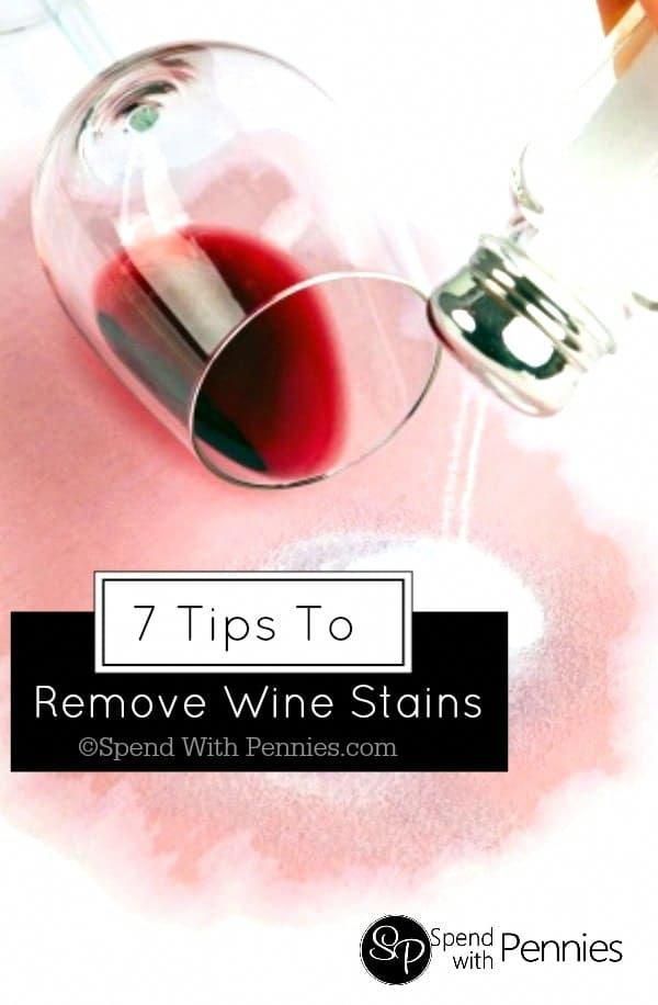 Here are some great tips to remove a red wine stain from ...