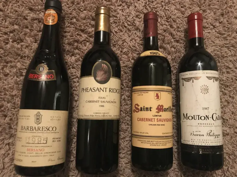 How Much Are These Red Wines From 1985
