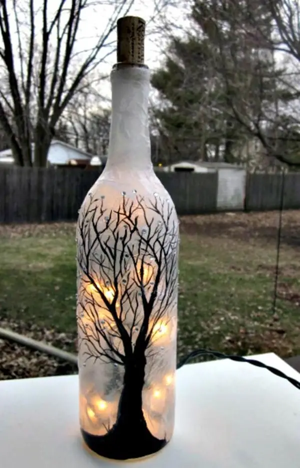 How to Make Decorative Wine Bottle Lights Without Drilling ...