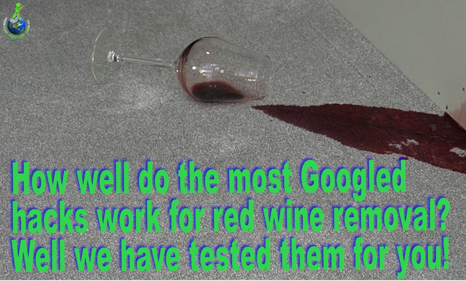 How to remove red wine stain from carpet, using products from around ...