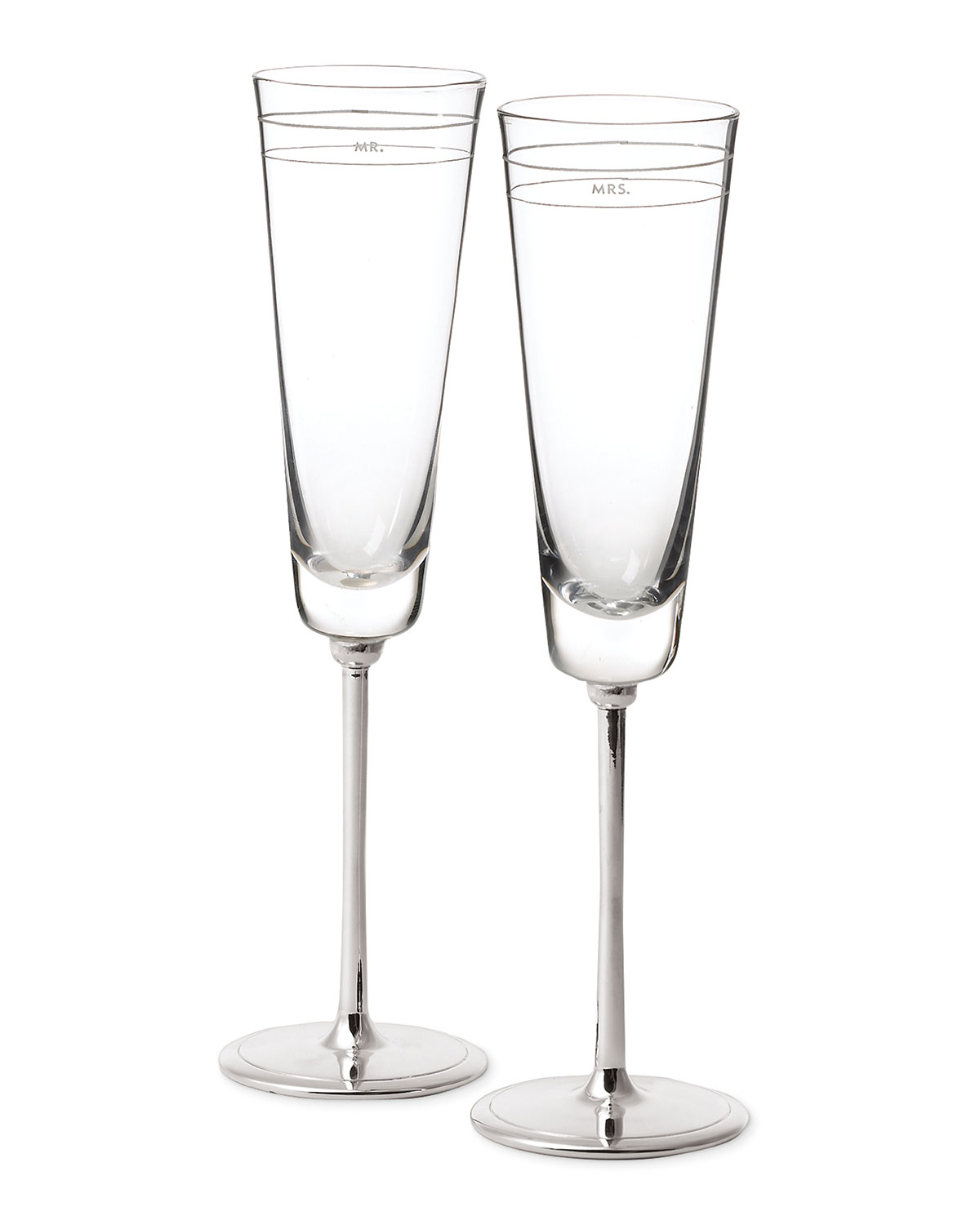 kate spade new york darling point mr. &  mrs. toasting champagne flutes ...