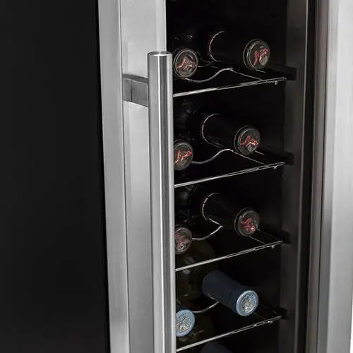 Koldfront TWR121 10"  Wide 12 Bottle Wine Cooler with Slim Fit and ...