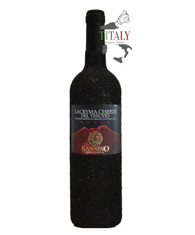 Lacryma Christi wine. Buy the typical bottle in lava stone ...