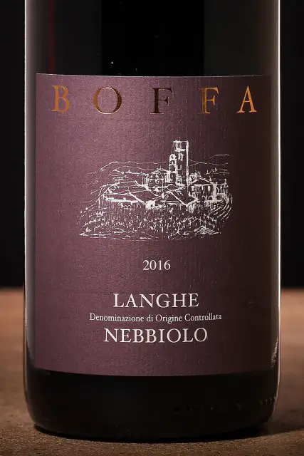 Langhe Nebbiolo Wine 2016