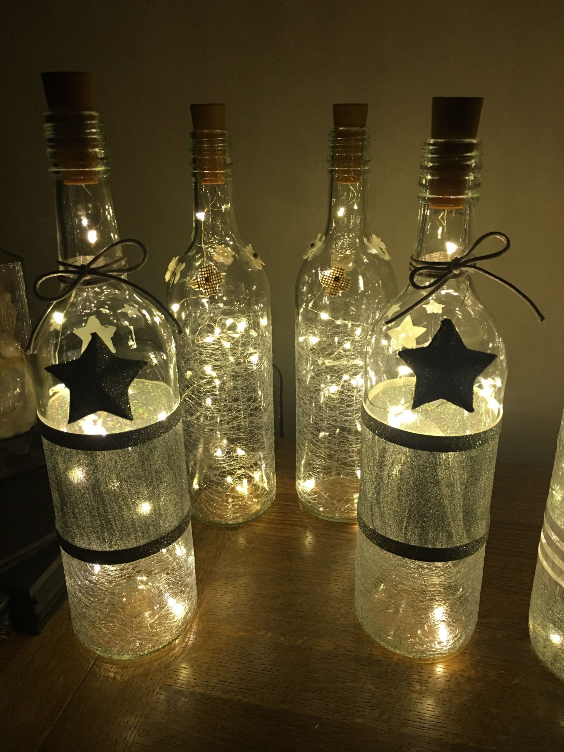 Light bottles out of recycled wine bottle # ...
