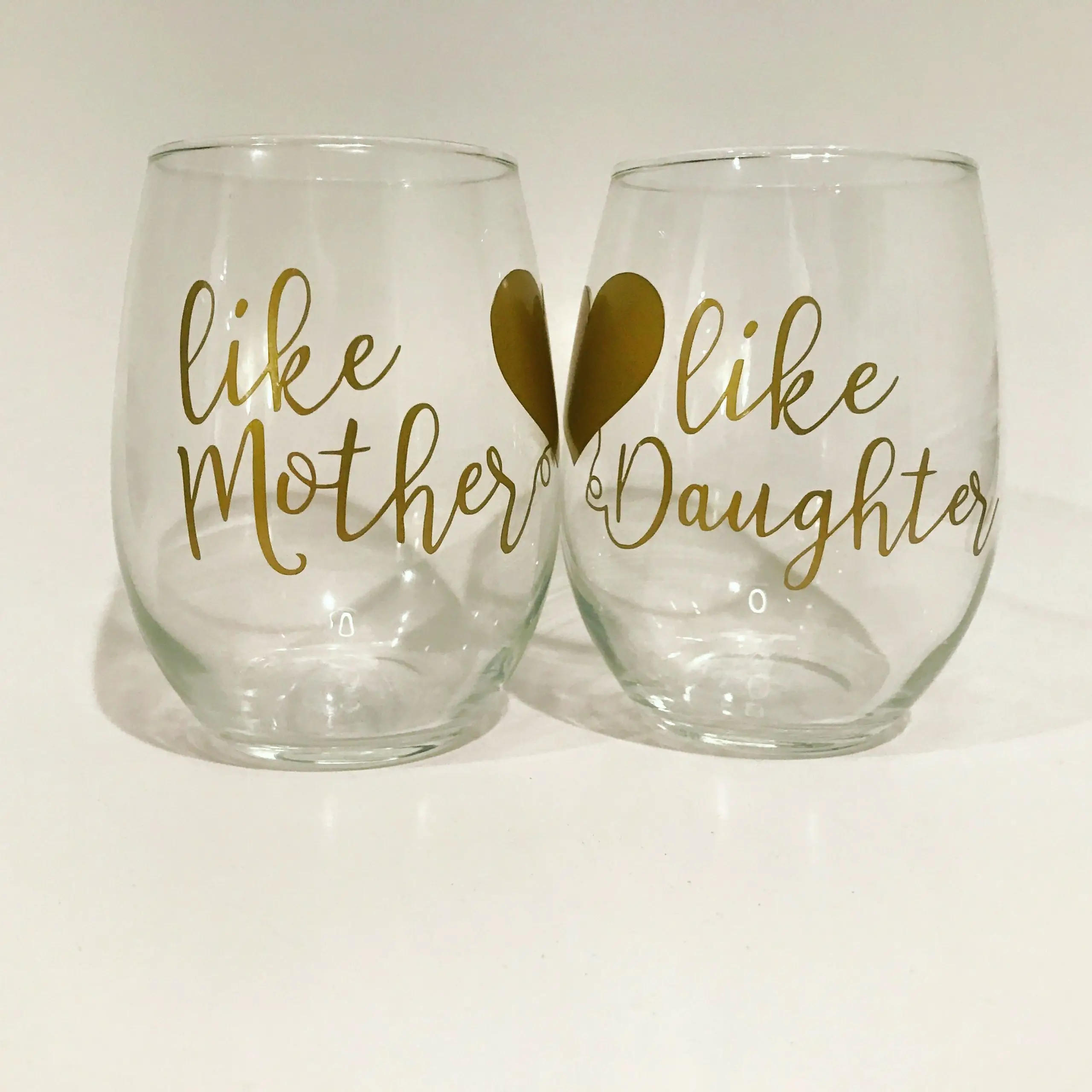 Like Mother Like Daughter Matching Wine Glass Set Gift for Mom in 2020 ...