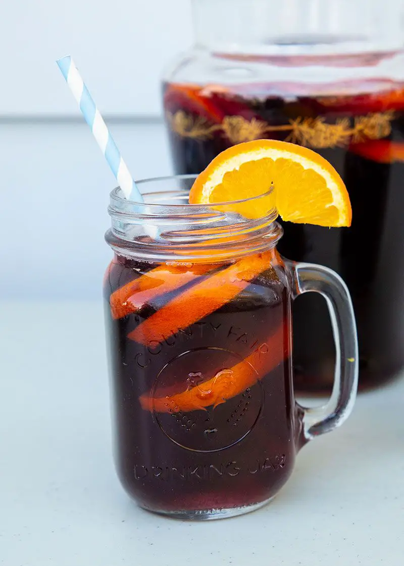Low Carb Red Wine Sangria