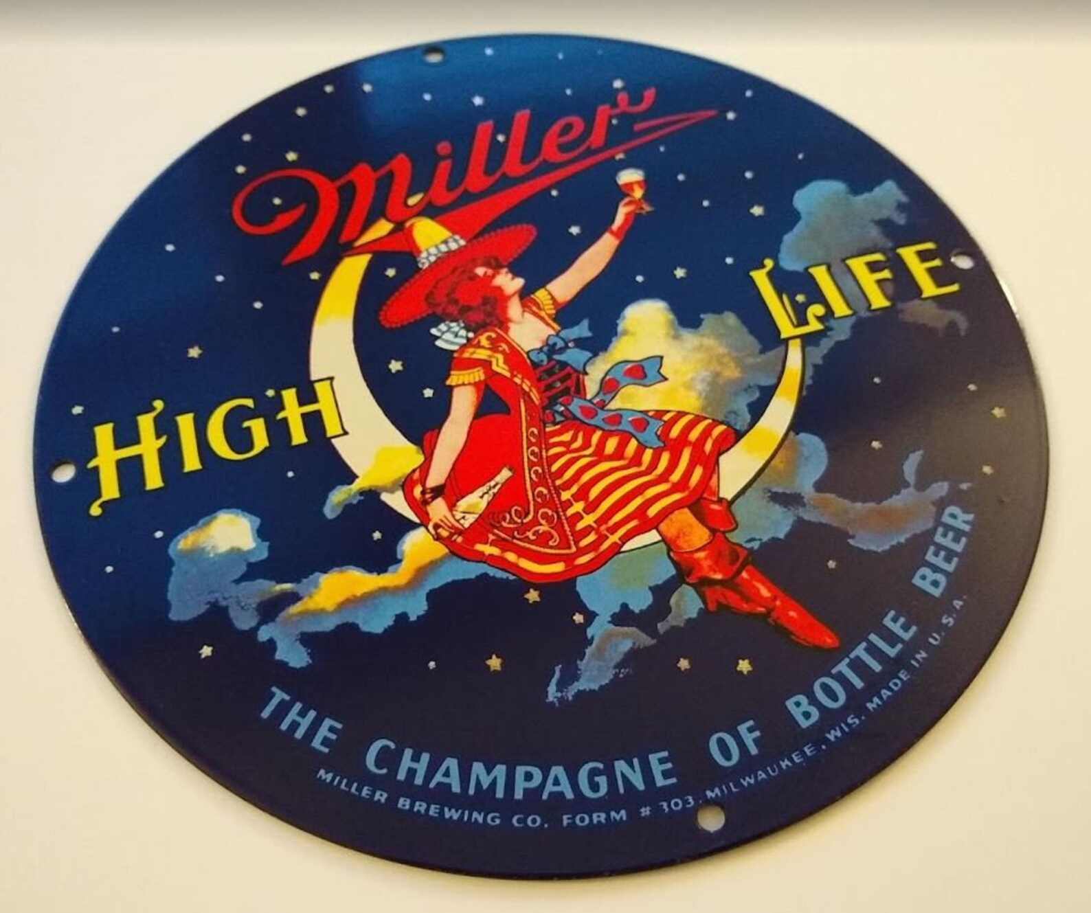 MILLER HIGH Life the Champagne of Bottle Beer.