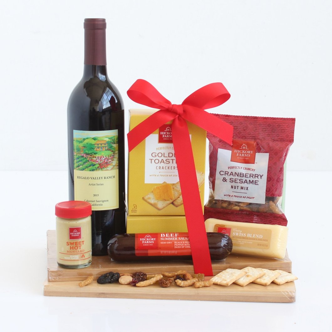 Napa Valley Wine and Cheese  Vogue Gift Baskets