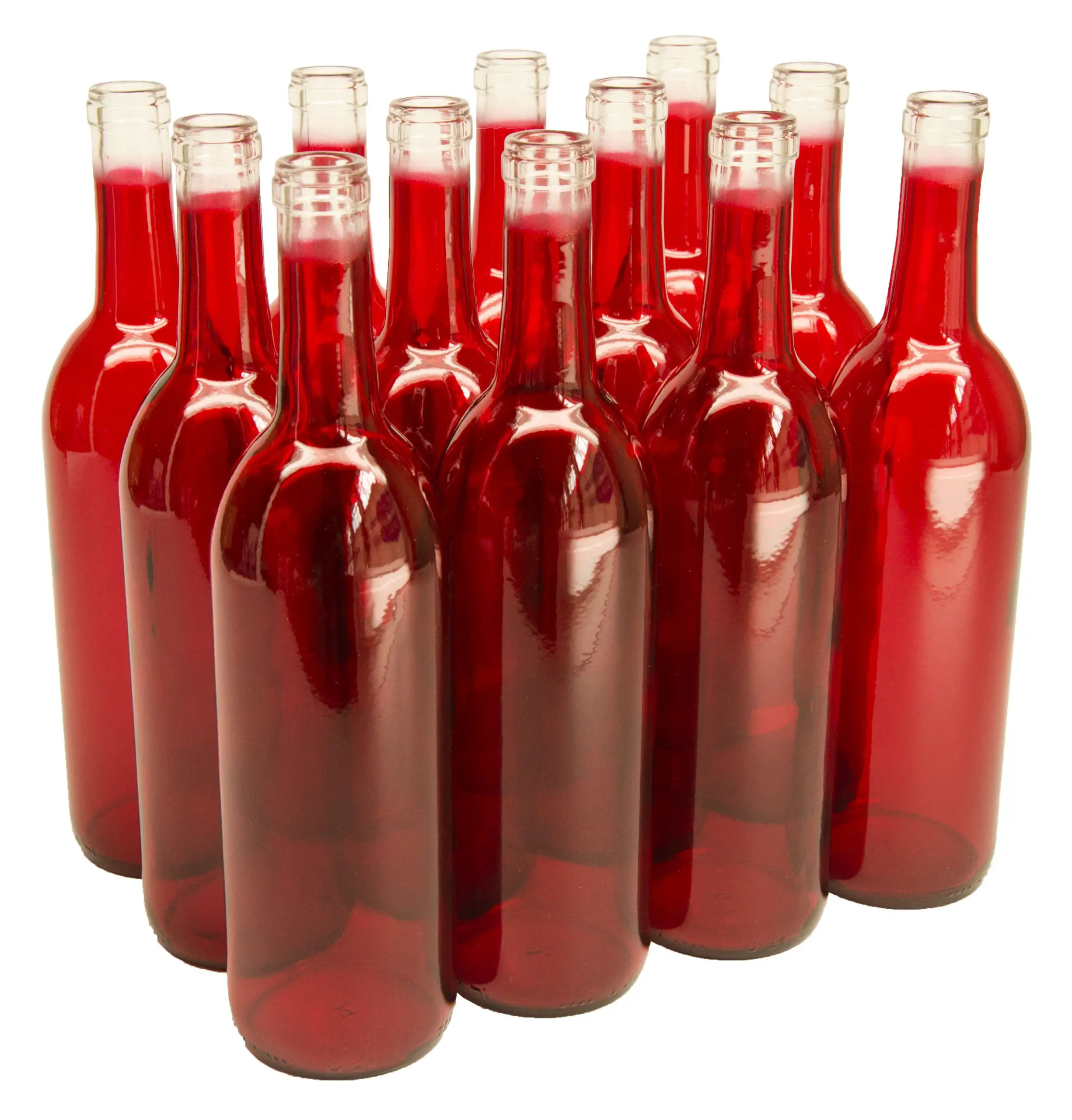 NMS 750ml Glass Bordeaux Wine Bottle Flat
