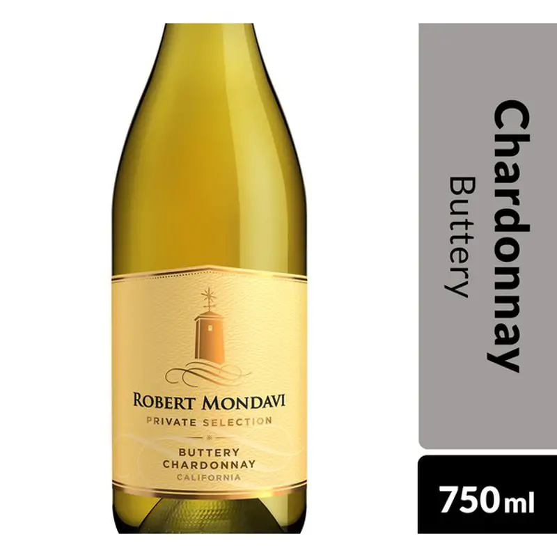 Robert Mondavi Private Selection Buttery Chardonnay White Wine (750 ml ...