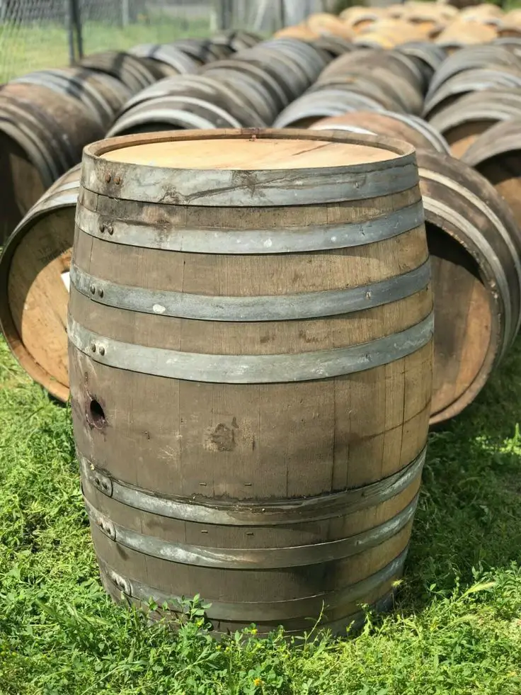 Rustic Oak Wine Barrel