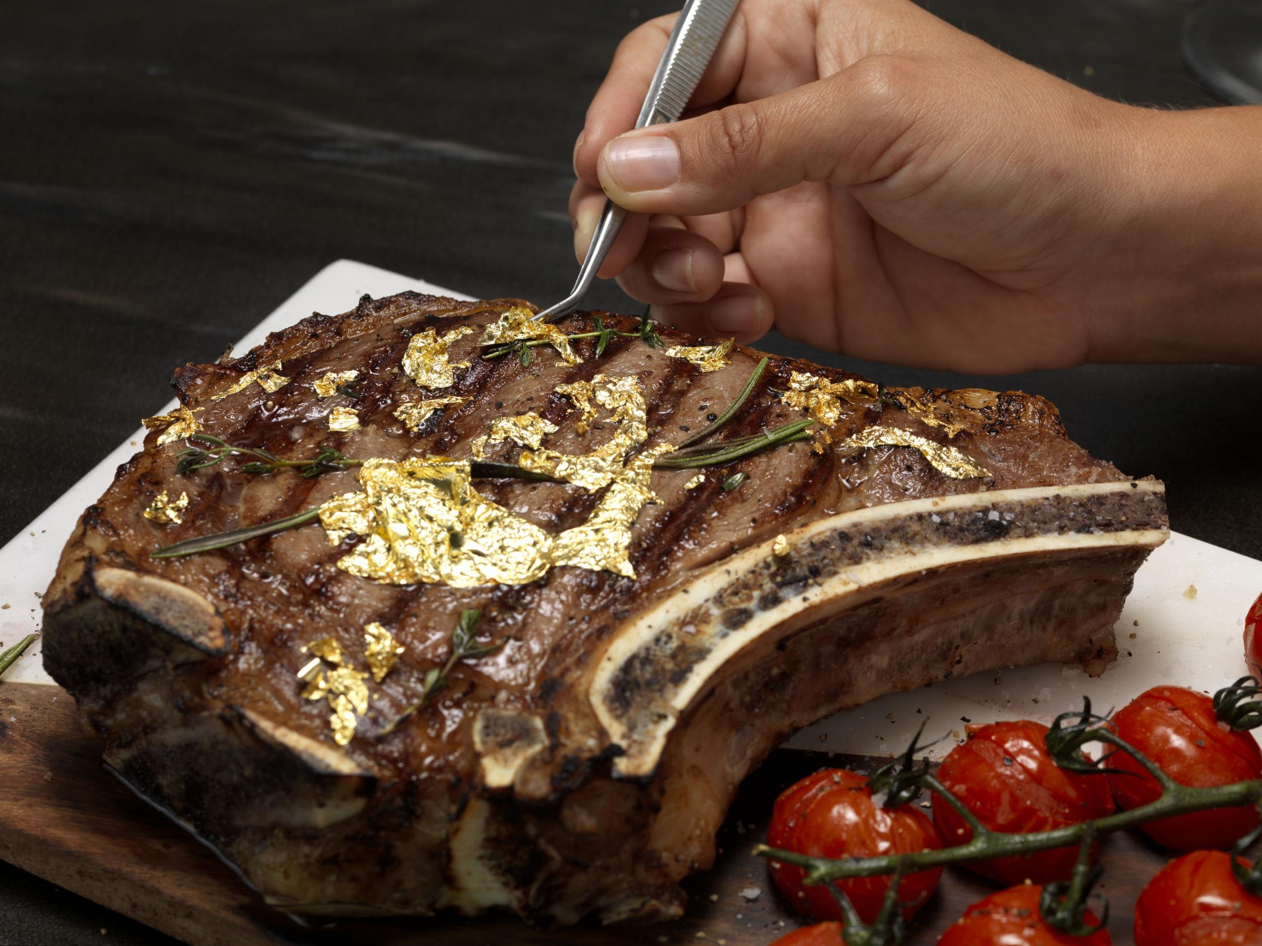 Sainsburyâs launches lavish gold leaf for your steak for ...