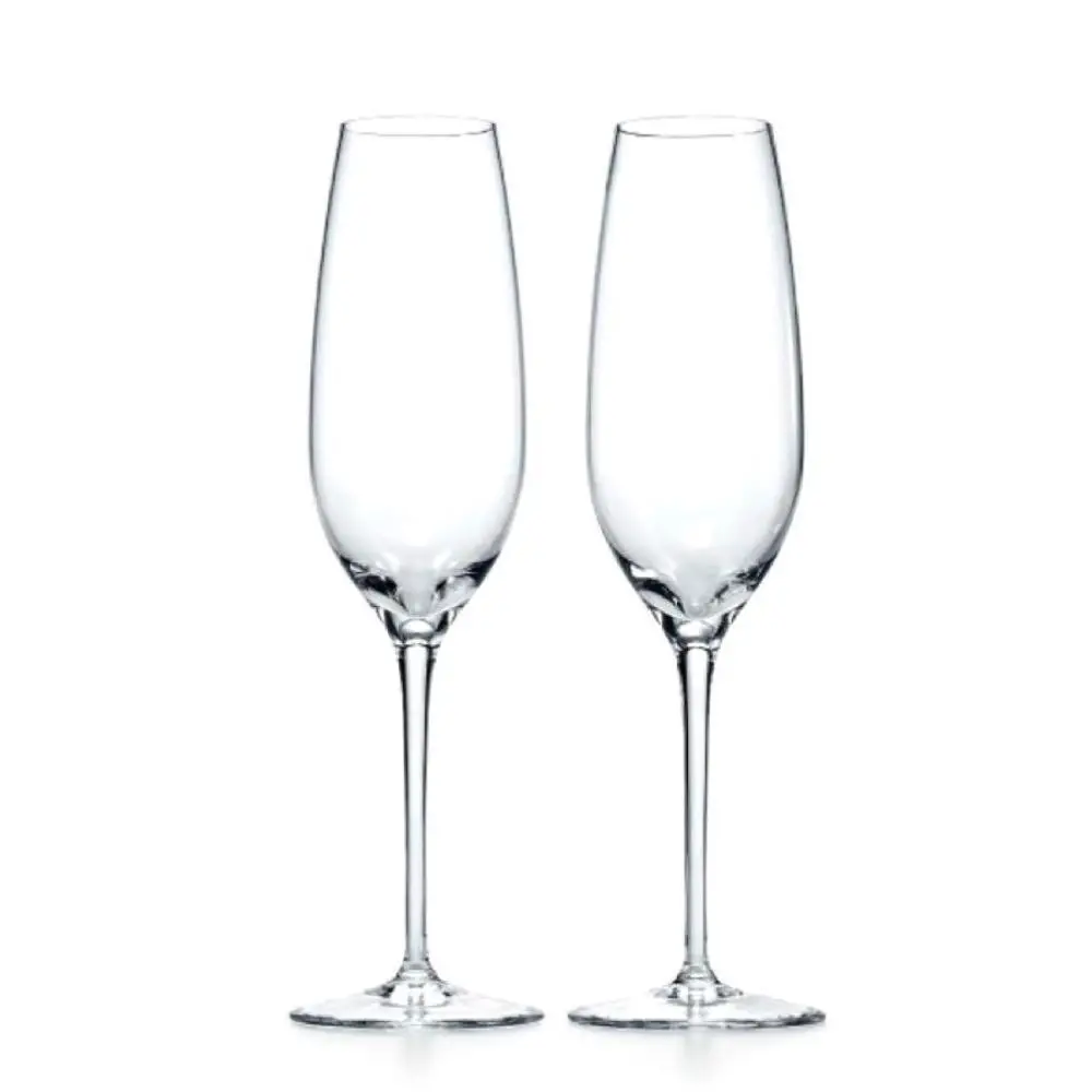 Sold Price: Tiffany &  Co. Champagne Flute Set Glasses in Box