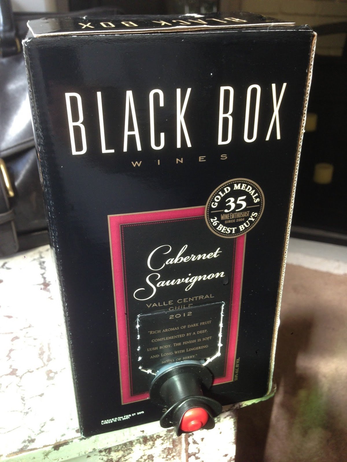 Spirit of Wine: Review: *** $ Black Box Cabernet Sauvignon, Valle ...
