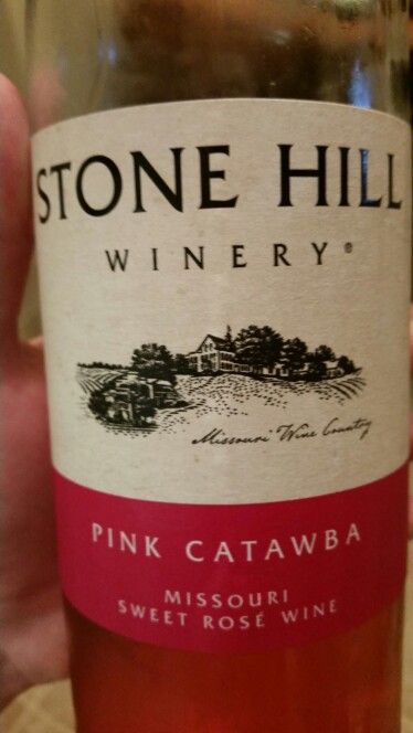 Stone hill winery pink catawba DRINKABLE