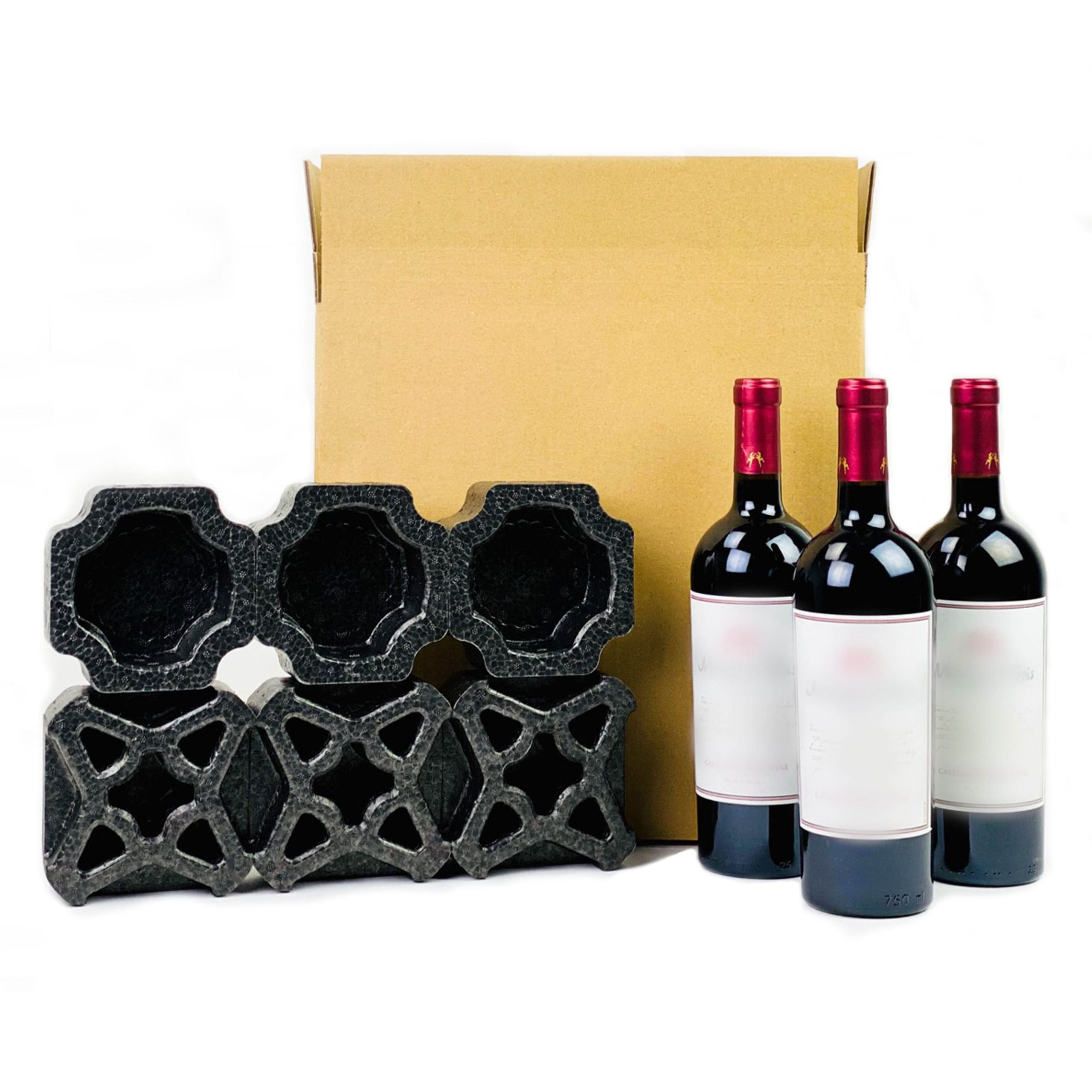 Sustainable Universal Wine Bottle Shipping Box Packaging