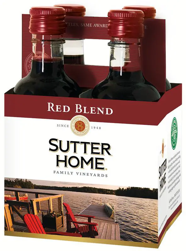 Sutter Home Red Blend, Red Wine, 4 pack, 187 ML