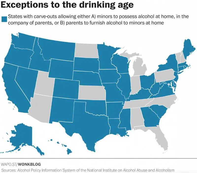 The States Where Teenagers Can Actually Legally Drink