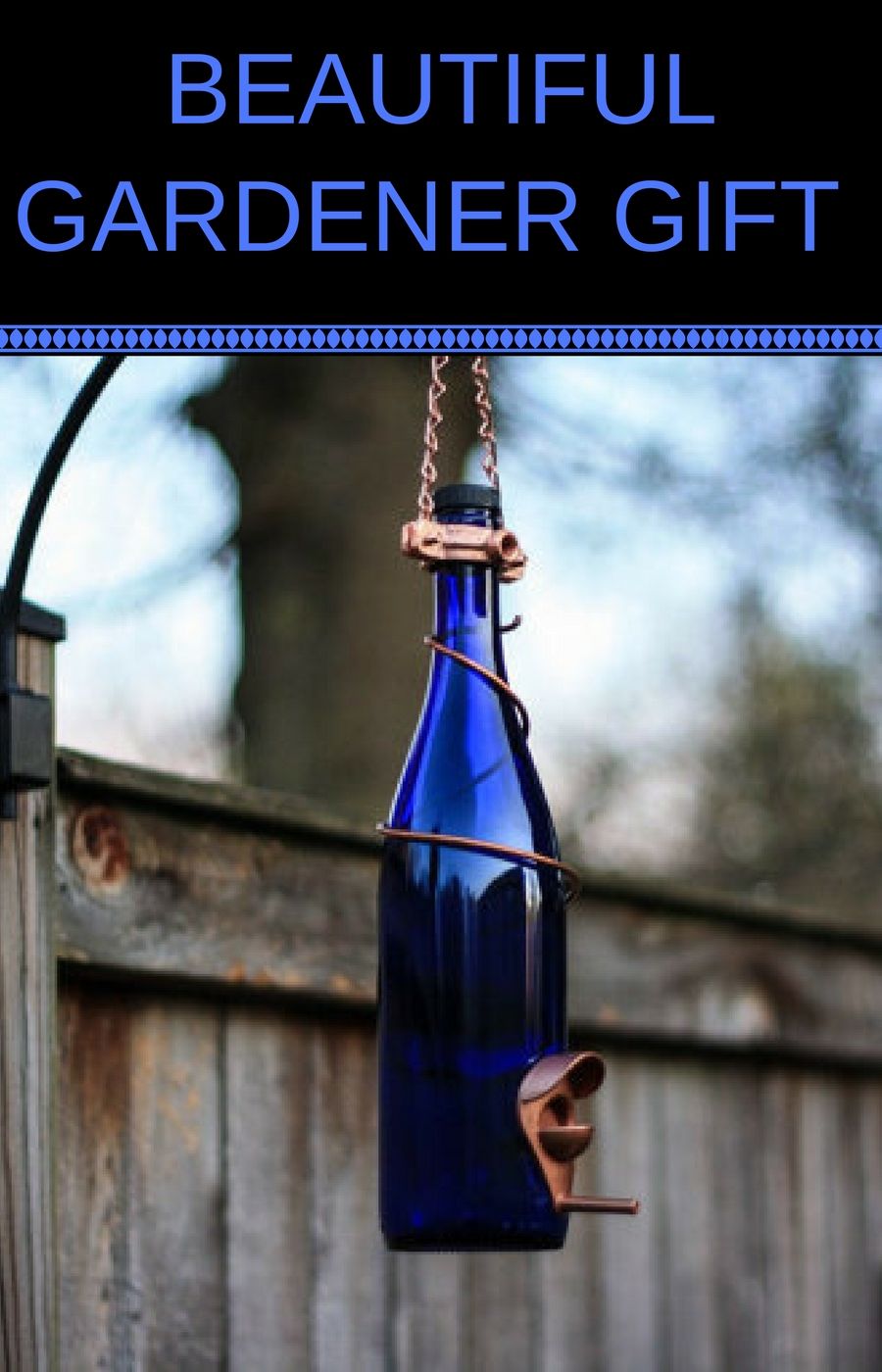 This wine bottle bird feeder is the perfect gift for ...