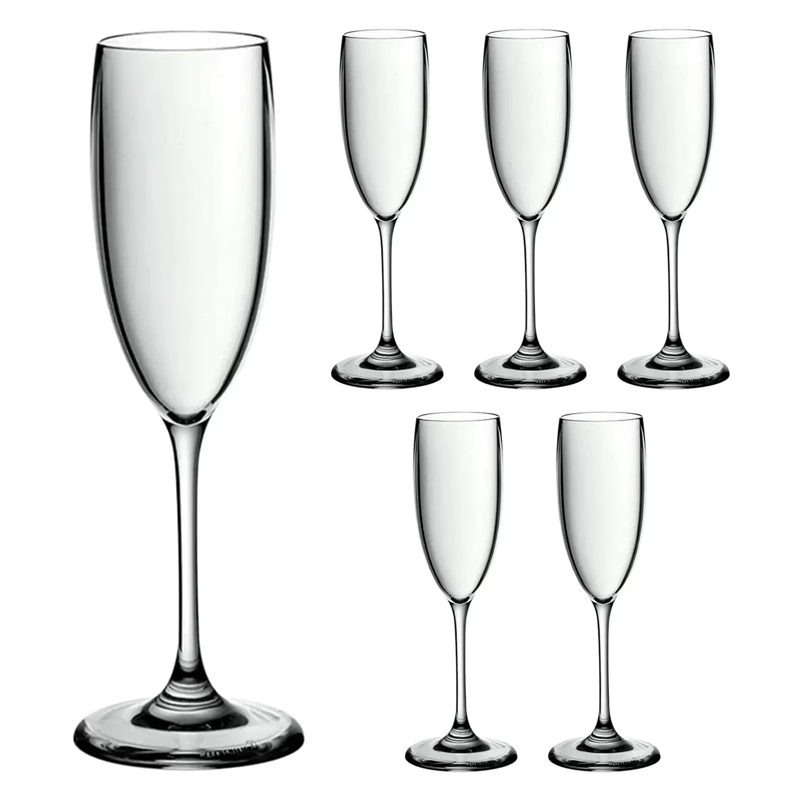 Tiffany Happy Hour Champagne Flutes (Set of 6) by Guzzini